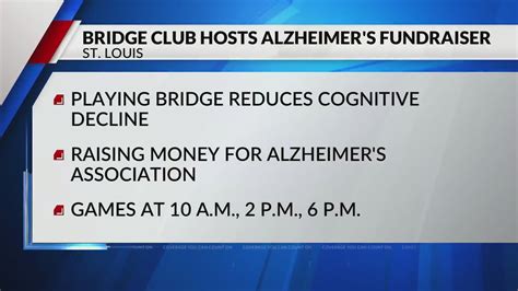 St. Louis Bridge Club gathering today to raise money for Alzheimer's Association