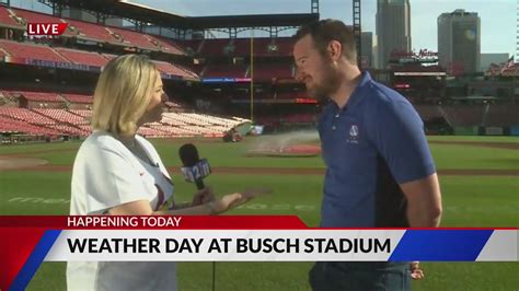 St. Louis Cardinals, FOX 2 meteorologists enjoy 'Weather Day' at Busch Stadium