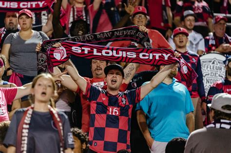 St. Louis City SC fans cheer their team on until the end