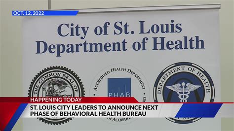 St. Louis City officials announcing next phase of 'Behavioral Health Bureau' today