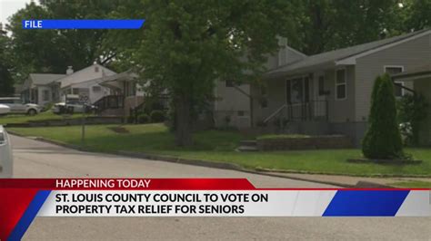 St. Louis County Council voting on property tax freeze for seniors again today