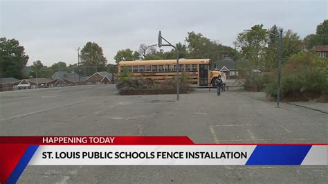 St. Louis Public Schools starting chain-link fencing replacement today