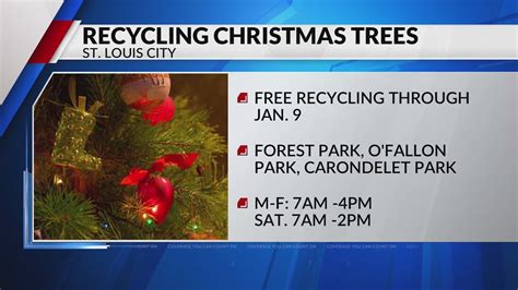 St. Louis area Christmas tree recycling locations