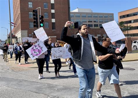 St. Louis protest targets use of ankle monitors, passport confiscation for asylum seekers