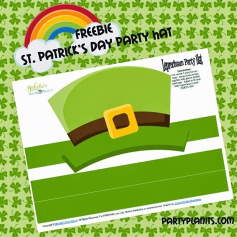 St. Patrick’s Day Free Printable- DIY St. Patrick’s Day Party Hats