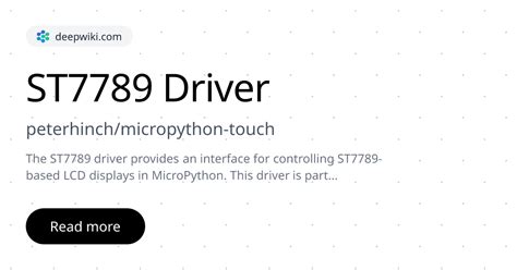 St7789 micropython.  The firmware includes the st7789 C driver and several frozen python fon...
