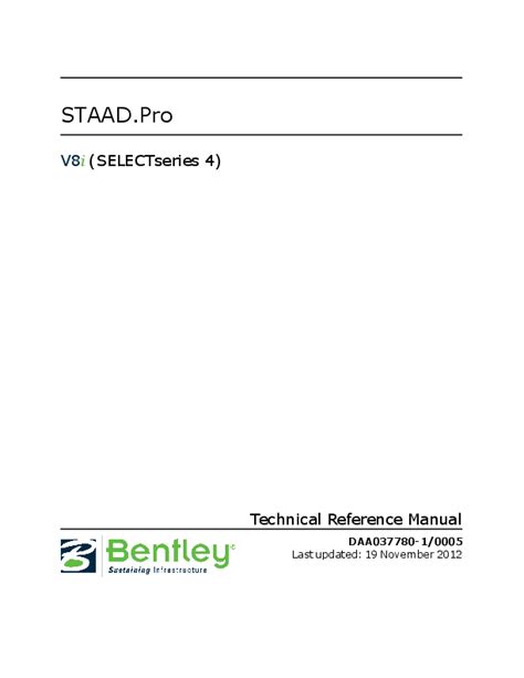 Staad pro v8i select series 4 technical manual. - Supercritical wing sections ii a handbook softcover reprint of the original 1st edition 1975.