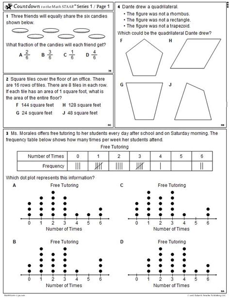 Answer Key Paper, STAAR® Grade 8 Mathematics Created Date: 5/29/2018 10:32:46 AM .... 