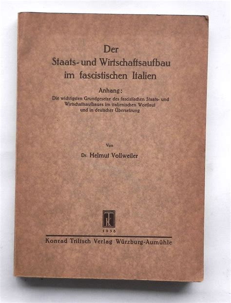 Staats  und wirtschaftsaufbau im fascistischen italien. - Honda goldwinggl1500 teile handbuch katalog download 1988 1991.