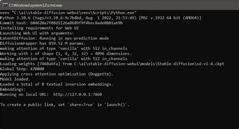 Stable diffusion best command line arguments.  For example, set COMMANDLINE_ARGS=- Diffusion ...