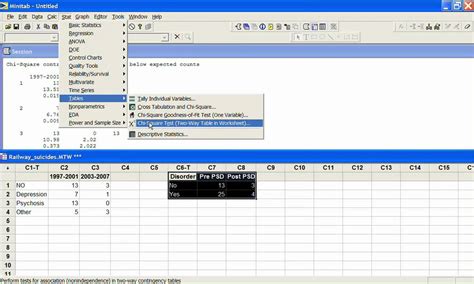 Stack worksheets - Minitab