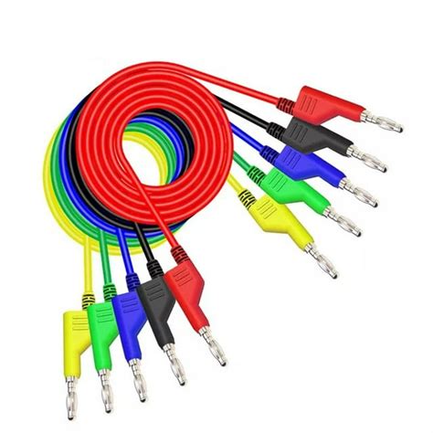 Stackable Banana Plug Test Leads 5Pcs for Multimeter and Circuit Tests