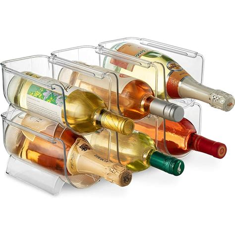 Stackable Refrigerator Organizer Wine Beer Stacking Bottle Rack …