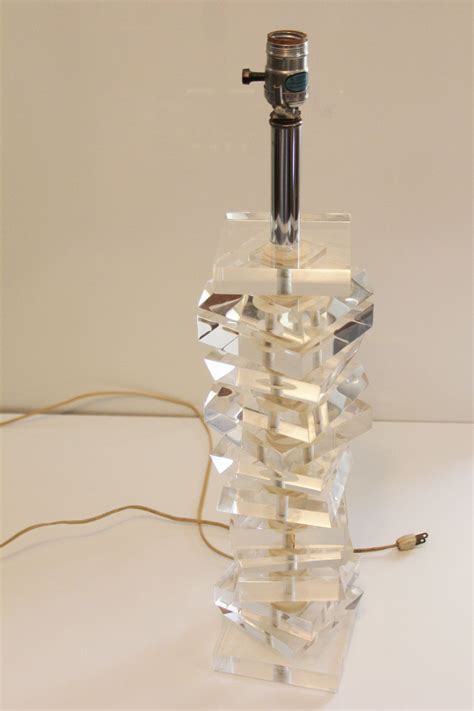 Stacked Lucite Lamp - Etsy