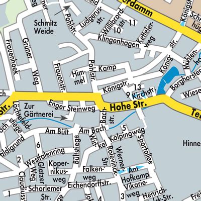 Stadtplan Laer und Umgebung Stadtkarte & Straßenkarte