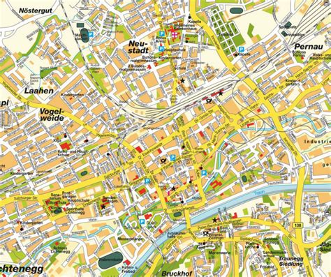 Stadtplan wels = plan de ville = town map. - Recueil des monographies pedagogiques, publiees a l'occasion de l'exposition universelle de 1889.