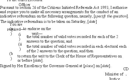 Staff View: Citizens Initiated Referenda Act 1993 : :: Library Catalog