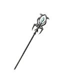 Get the archdrake staff, upgrade to plus 10. It's an awesome staff that can be used for hexes and spells. I used this until I got the staff of wisdom, but that's when the games close to being done. The difference between the archdrake staff and sunset staff which people will argue is better is cast speed and some damage.. 