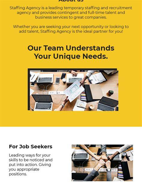 Staffing Email Template