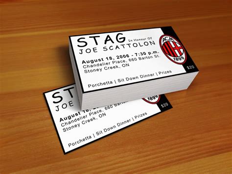 Stag Ticket Template