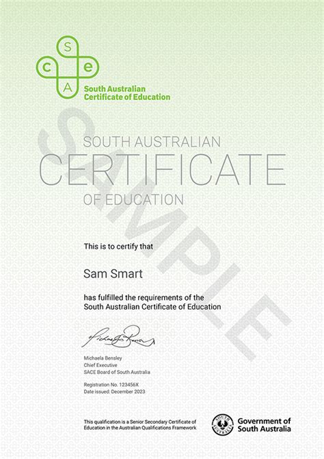 Stage 2 (Year 12) - South Australian Certificate of Education