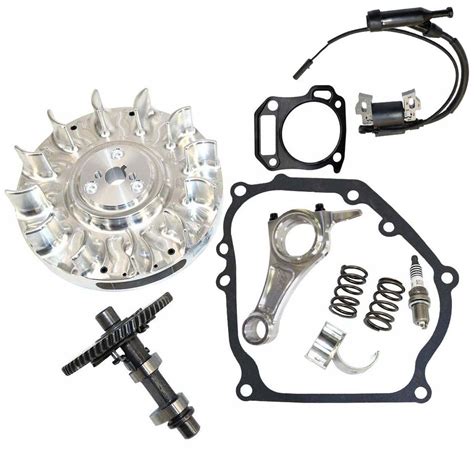 Stage 2 Hop Up Kit for 212 Old Style Predator For those looking to get maximum performance on a budget, we offer our Stage 2 kit. This is the same as our Stage 1 kit , but with the addition of a bored carb and a performance cam to produce a solid 12+ HP.. 
