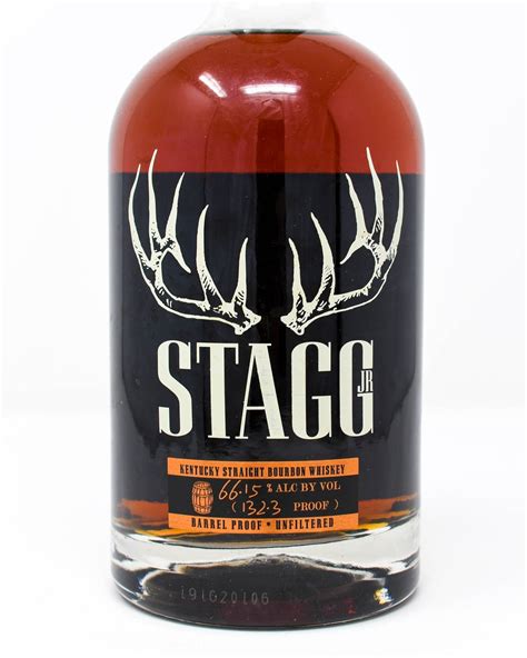 Stagg jr bourbon. Stagg Bourbon Description. Released only twice a year in limited batches by Buffalo Trace Distillery, this is a rare treat that's famously elusive amongst bourbon aficionados. Stagg Jr is uncut, unfiltered and aged for nearly a decade in American white oak casks to gather the bold character that is reminiscent of the distillery's founder ... 