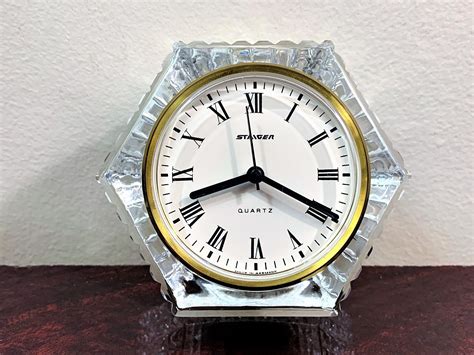 Staiger of West Germany Vintage Crystal Mantle Clock