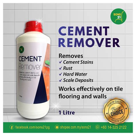 Stain remover from concrete. Wipe the surface with a cloth dipped in a solution of washing soda and water. Rinse well and wipe dry. If a stain persists, mix a few drops ammonia with 1 cup of 3% hydrogen peroxide. Soak a white blotter in the solution and place over the stain. Weigh it down with a piece of glass or other heavy object. 