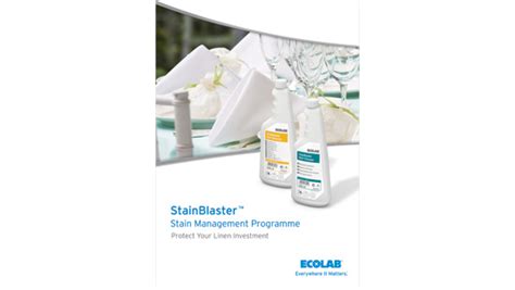 StainBlaster™ Stain Management Ecolab