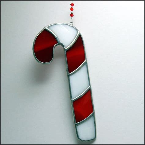 Stained Glass Candy Cane Pattern