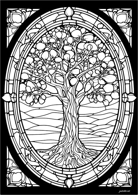 Free Printable Christmas Tree Coloring Pages For Adults