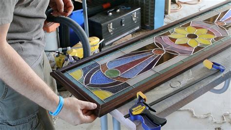 Stained glass frame material.  The choice of framing material, design, and tec...