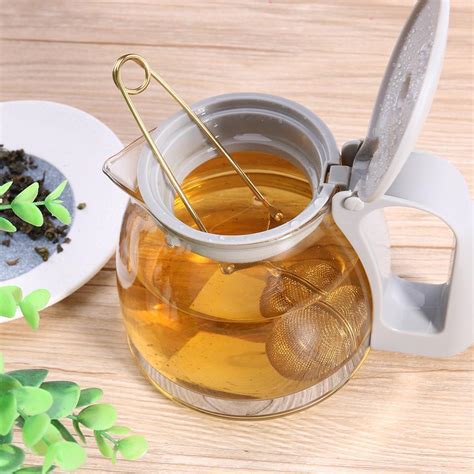 Stainless Steel Tea Ball Filter with Handle Herb Spice Filter ... - eBay