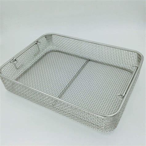 Stainless steel sterilization tray case box 40cm surgical …