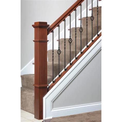 Shop WM Coffman 44-in x 0.5-in Satin Black Wrought Iron Pin Top Stair Baluster (15-Pack) in the Stair Balusters & Accessories department at Lowe's.com. The versatile series iron baluster is a design creating a clean classic look to elevate any staircase.