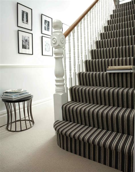 Staircase carpet. Written by Alexander Cole. Contributing Writer. Updated August 31, 2023. Highlights. Carpet is arguably better for stairs than other flooring materials, … 