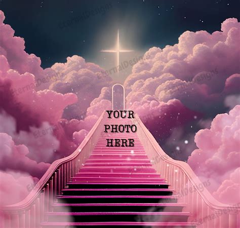 Stairway to Heaven Pink Png - Etsy