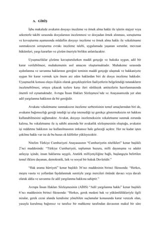 Stajyer Avukat Dosya İnceleme  . 