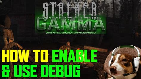 Stalker gamma debug mode. Sort by: DarvinLamvin. •. Create shortcut of the main .exe if you didnt already. Right Click the Shortcut -> Properiets -> Click right after the quotation marks in the "Target:" field, make one space and then write -dbg. Example from my PC: S:\Games SSD\S.T.A.L.K.E.R\Dead Air\xrEngine.exe" -dbg. 3. Go ingame, Load your save, Open Console with ... 