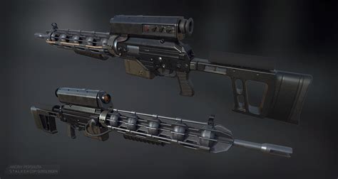 Stalker gunslinger gauss rifle. .  ...