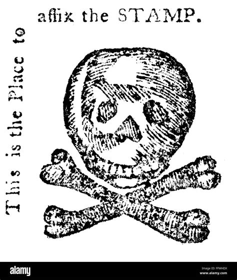 Stamp Act Cartoon, 1765. /Nanti