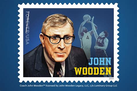 Stamp honoring UCLA’s John Wooden to be released in 2024
