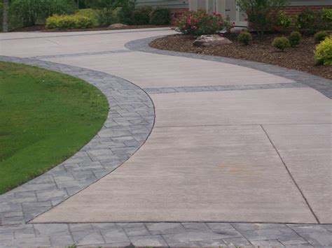 Stamped concrete driveway. From stamped concrete driveways to sectioned/stenciled patches on your driveway, the sky is the limit. Impress your neighbors by having the nicest driveways in the neighborhood. And since all these services are offered in-house, you can avoid the headaches of coordinating the work of multiple contractors; when it comes to residential driveways ... 