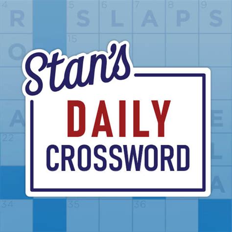 Play Stan's Daily Crossword instantly online. Stan's Daily Crossword is a fun and engaging Online game from The Independent. Play it and other games from The Independent.. 