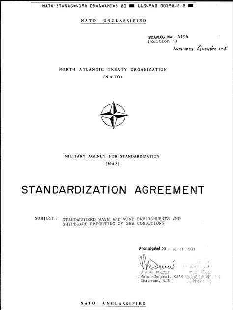 Stanag 4194 pdf.  The agreement outlines the aims of using a common source of data for ass...