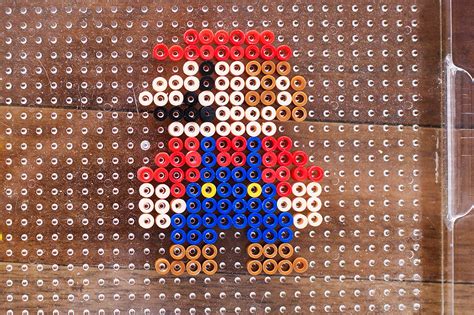 Stand Up Perler Bead Characters with Mario — All for the Boys