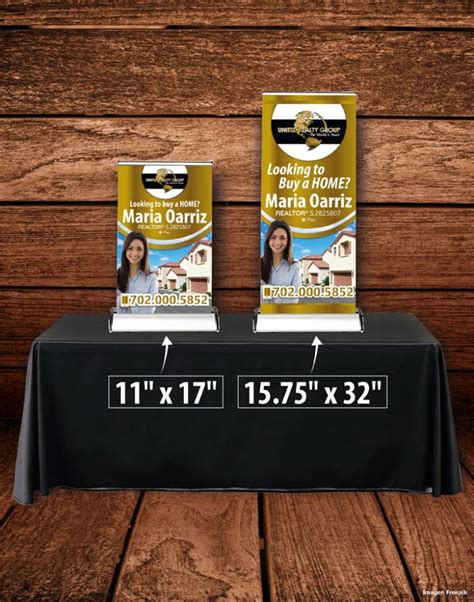 QuickSilver Pro 24 Table Top Retractable Banner Stand