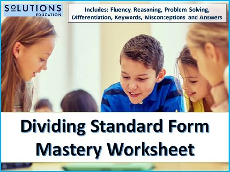 Standard Form Mastery Set Teaching Resources