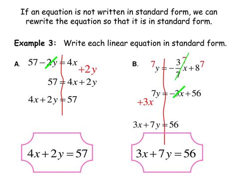 Standard Form Of A Linear Equation Examples Tessshebaylo